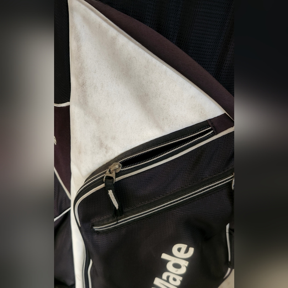 ‼️SOLD‼️ TaylorMade Golf Bag Way Top Stand cart bag Shoulder Strap Carry Black - Picture 7 of 7
